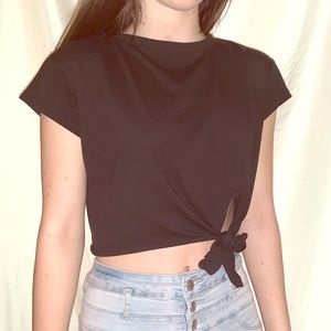 Crop top with bow